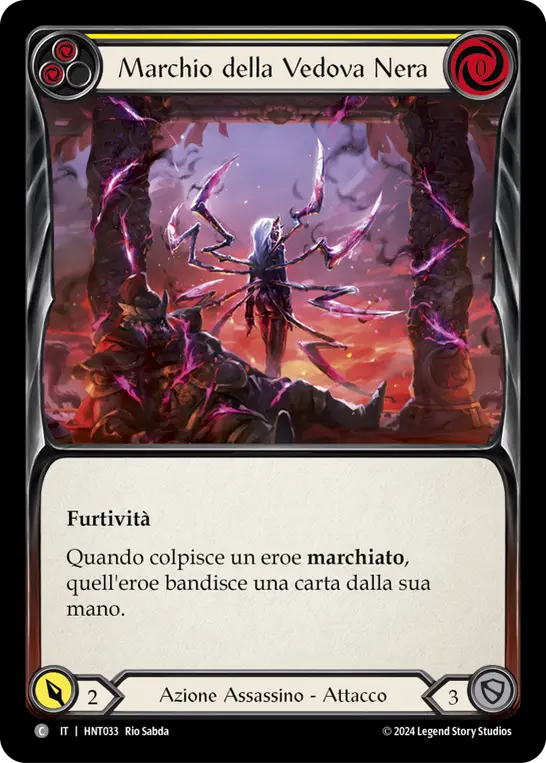 Card: Mark of the Black Widow (yel)