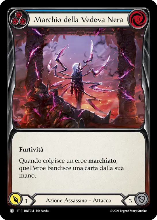Card: Mark of the Black Widow (blu)
