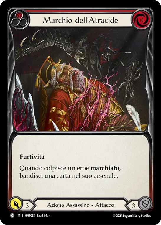 Card: Mark of the Funnel Web (red)