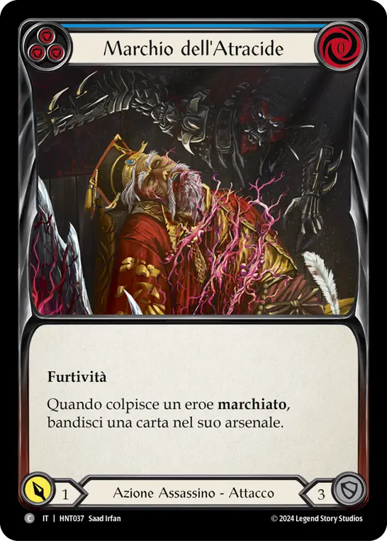 Card: Mark of the Funnel Web (blu)