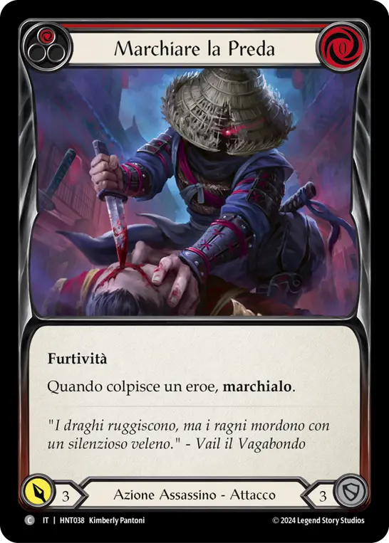 Card: Mark the Prey (red)