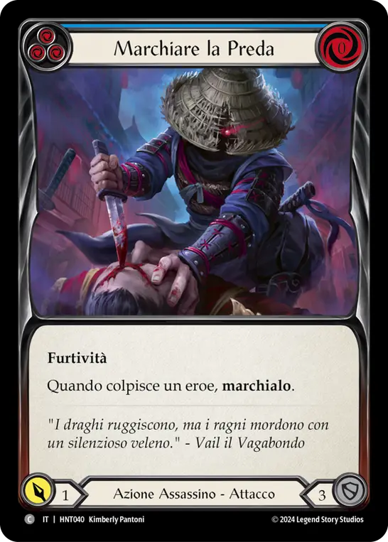 Card: Mark the Prey (blu)