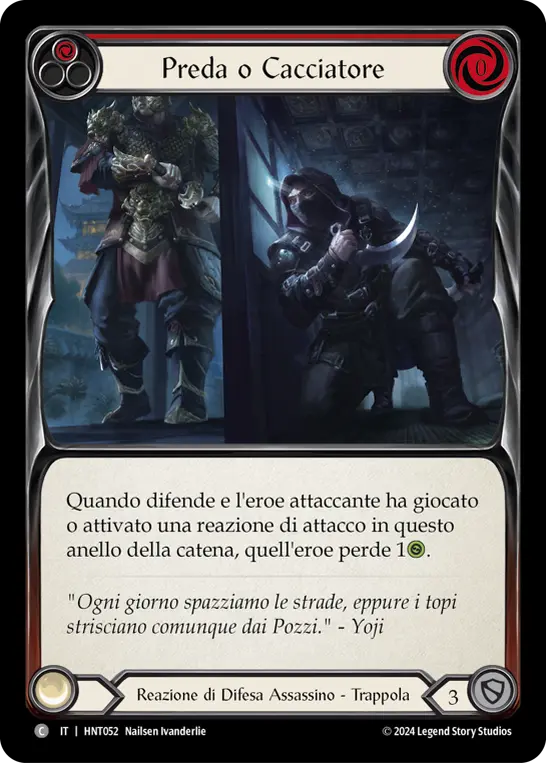 Card: Hunted or Hunter (red)
