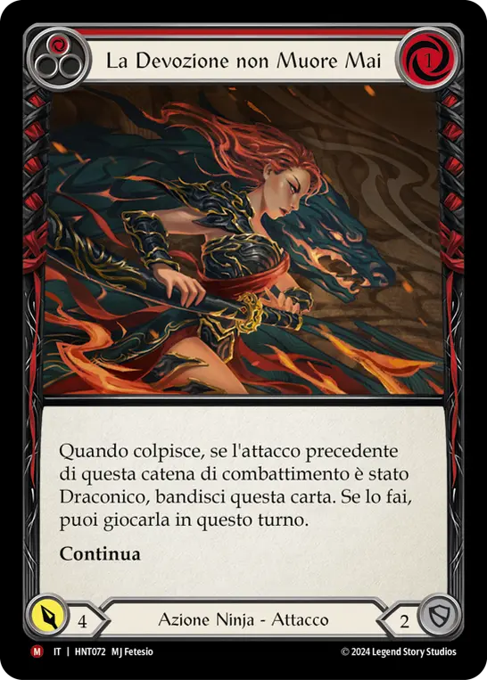 Card: Devotion Never Dies (red)