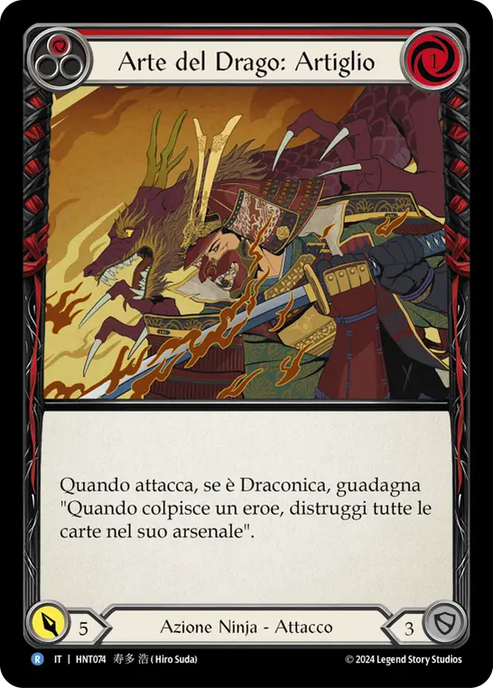 Card: Art of the Dragon: Claw (red)
