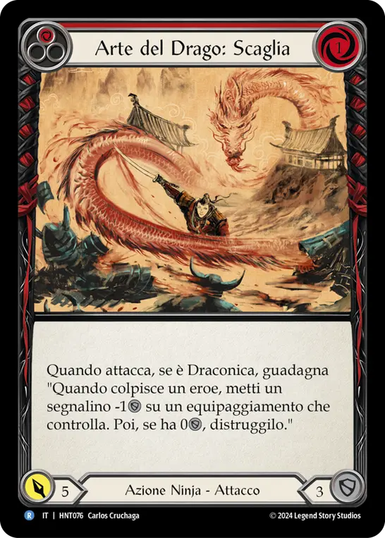 Card: Art of the Dragon: Scale (red)
