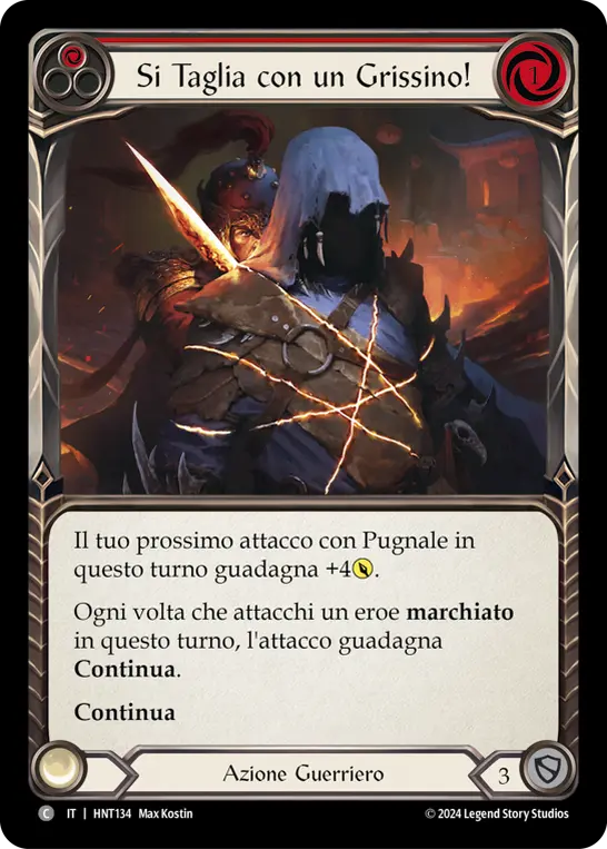 Card: Knife through Butter (red)