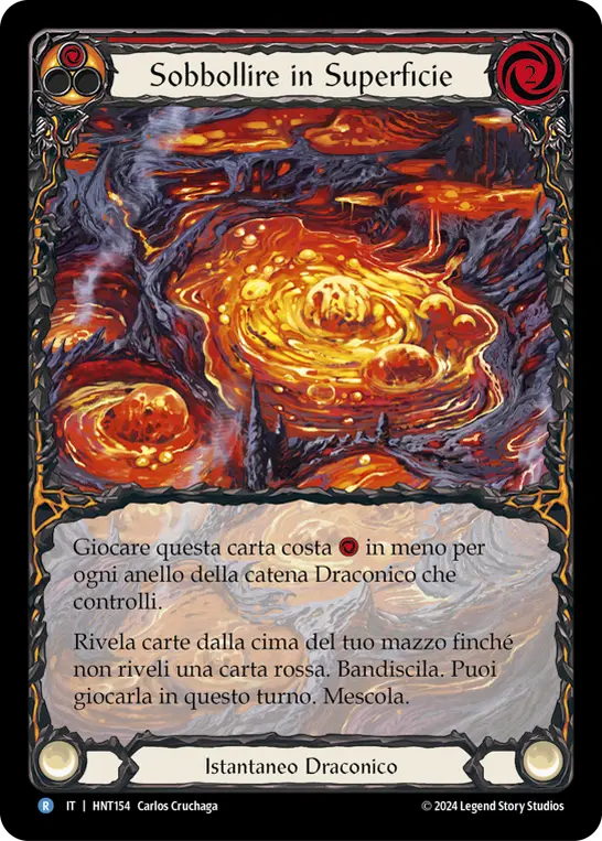 Card: Bubble to the Surface (red)