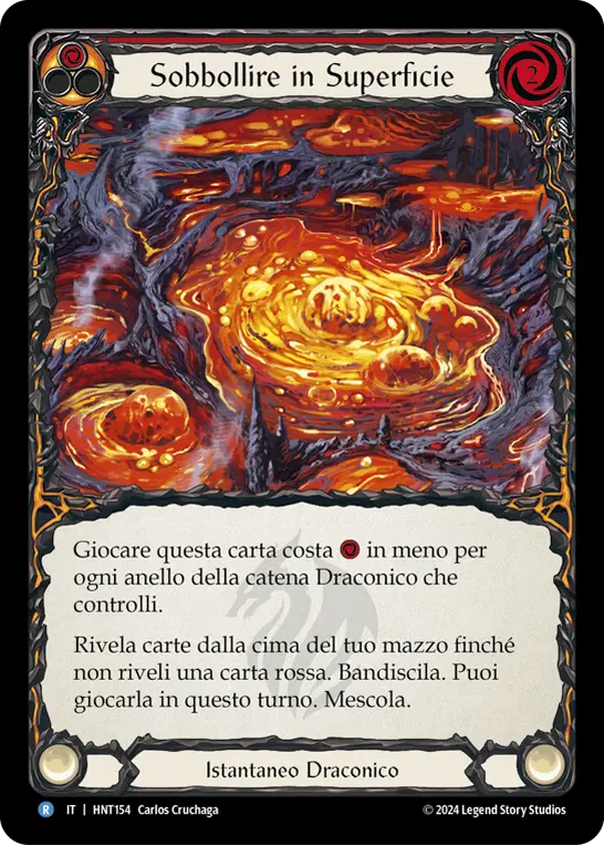 Card: Bubble to the Surface (red)