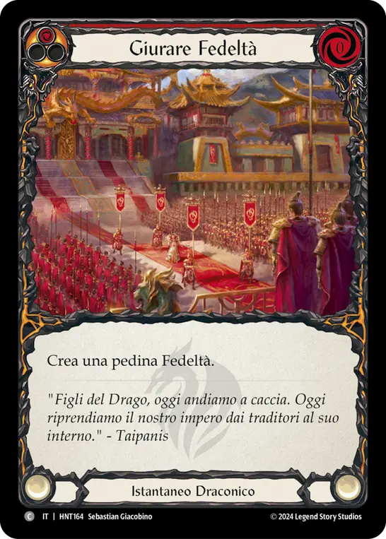 Card: Pledge Fealty (red)