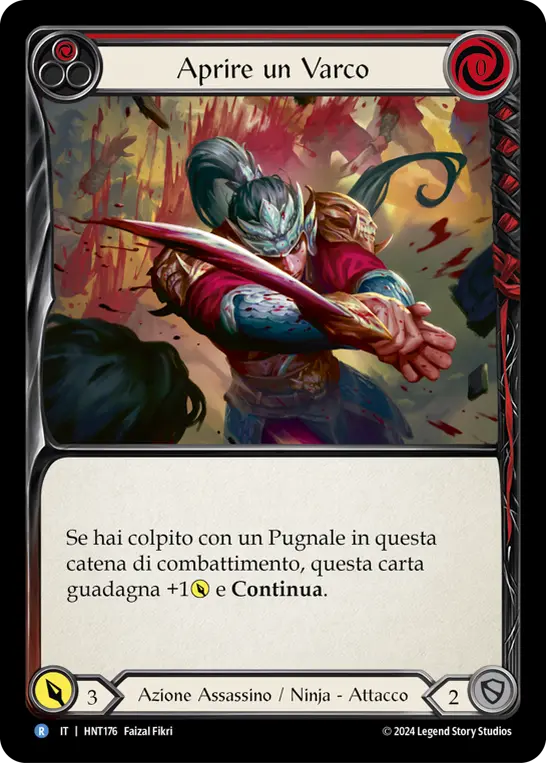 Card: Cut Through (red)