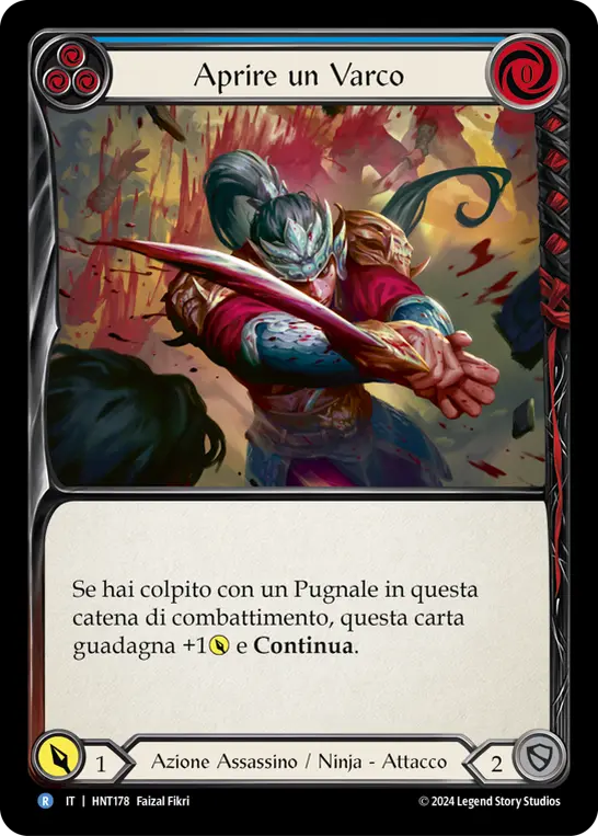 Card: Cut Through (blu)