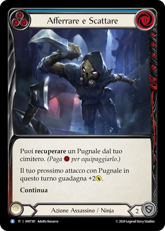 Card: Up Sticks and Run (blu)