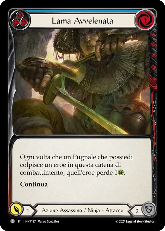 Card: Poisoned Blade (blu)