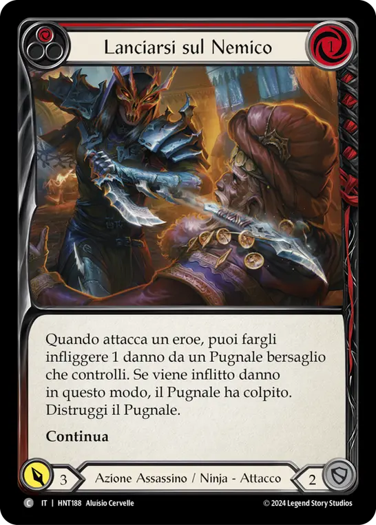 Card: Throw Yourself at Them (red)