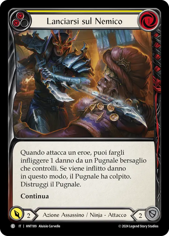 Card: Throw Yourself at Them (yel)
