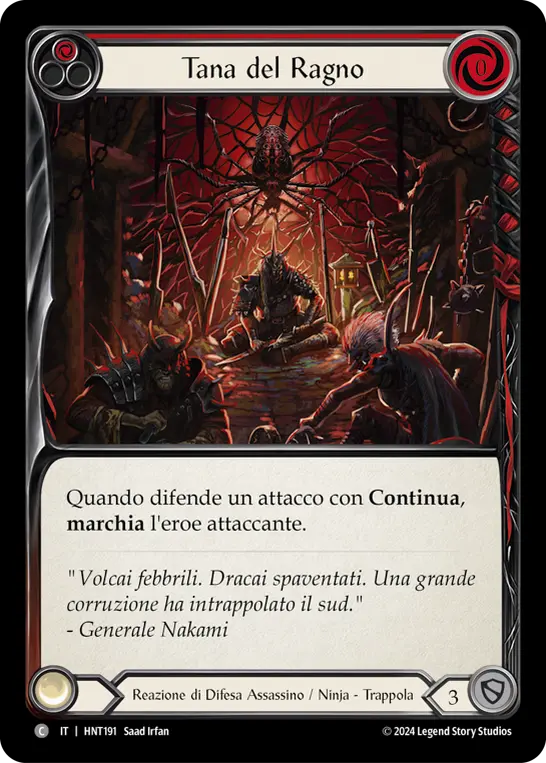 Card: Lair of the Spider (red)