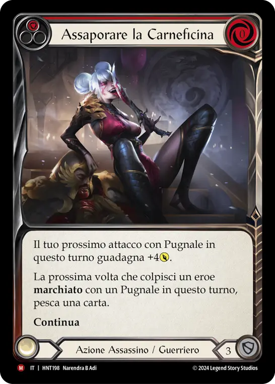 Card: Savor Bloodshed (red)