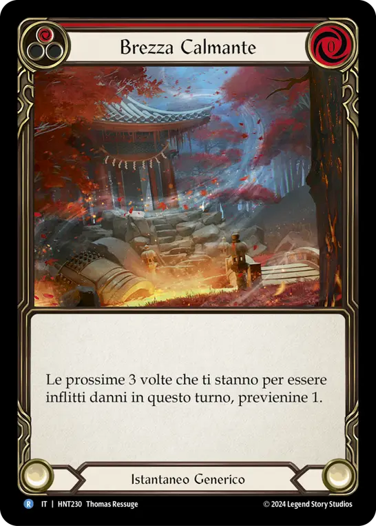 Card: Calming Breeze (red)