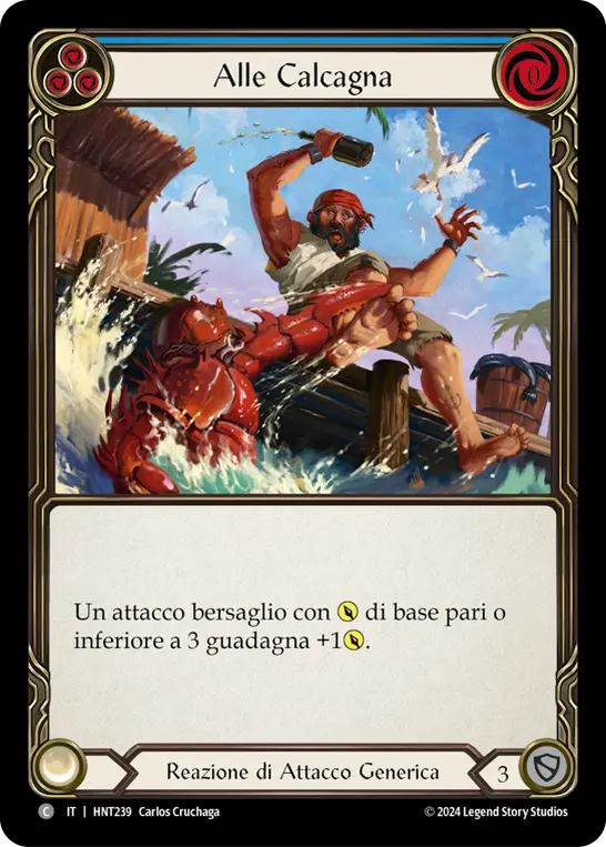 Card: Nip at the Heels (blu)
