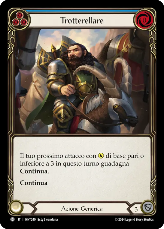 Card: Trot Along (blu)
