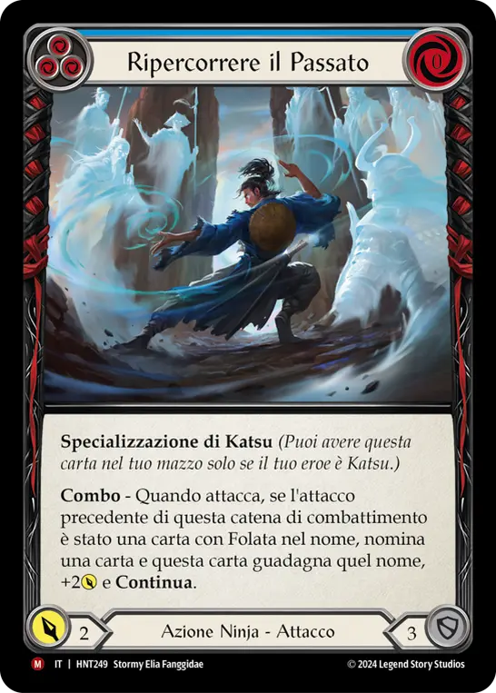 Card: Retrace the Past (blu)