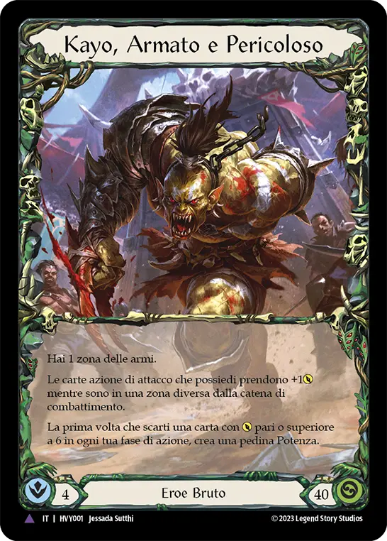 Card: Kayo, Armed and Dangerous