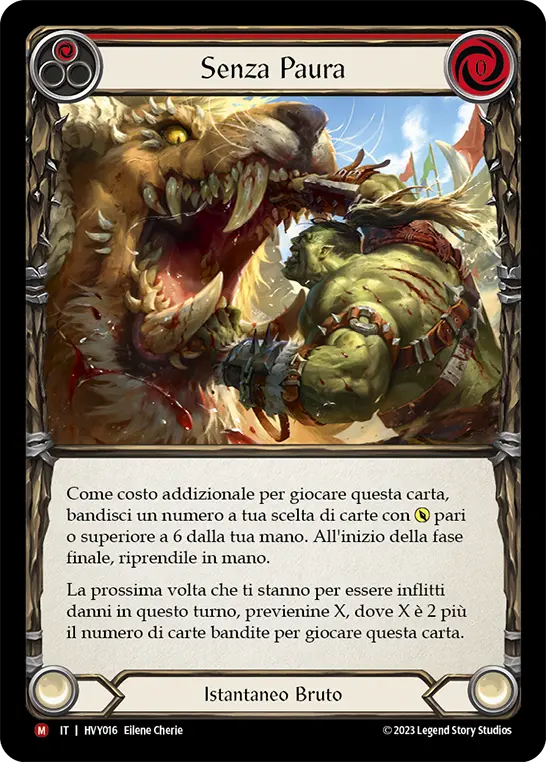 Card: No Fear (red)