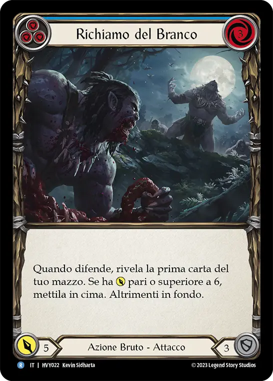 Card: Pack Call (blu)