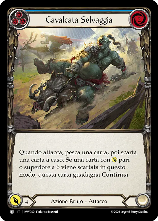 Card: Wild Ride (blu)