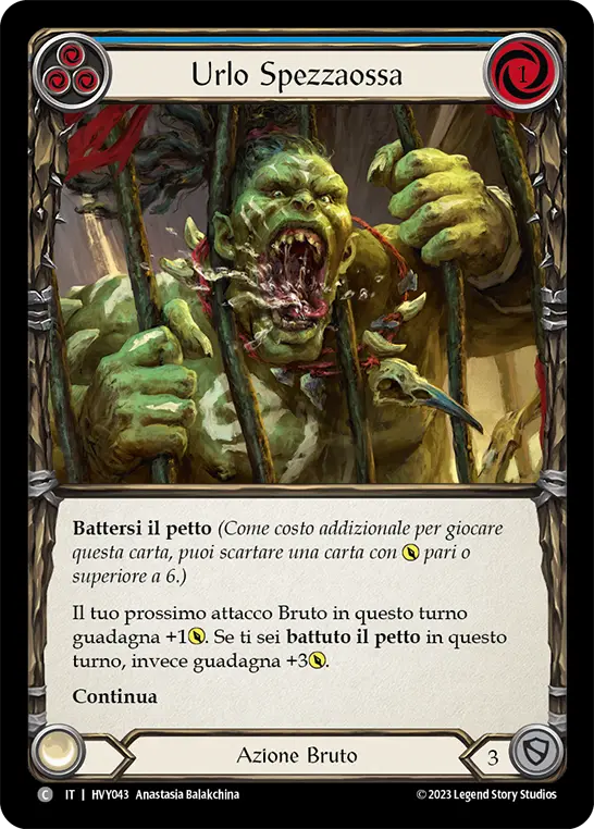Card: Bonebreaker Bellow (blu)
