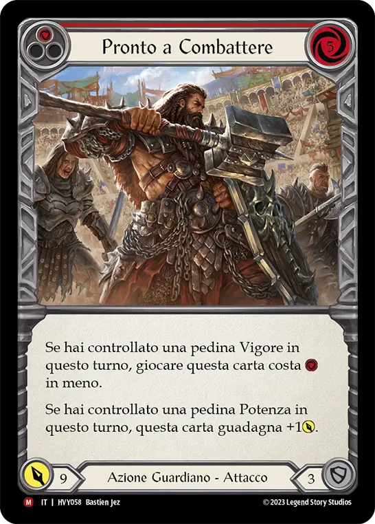 Card: Primed to Fight (red)