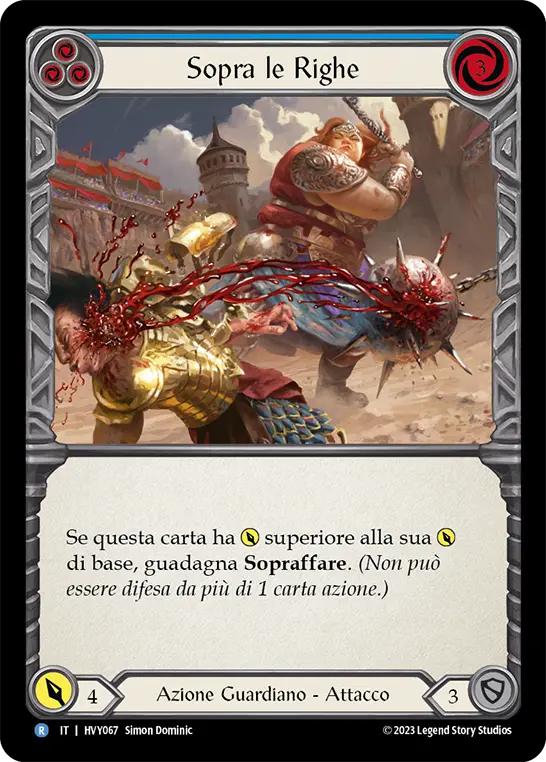 Card: Over the Top (blu)