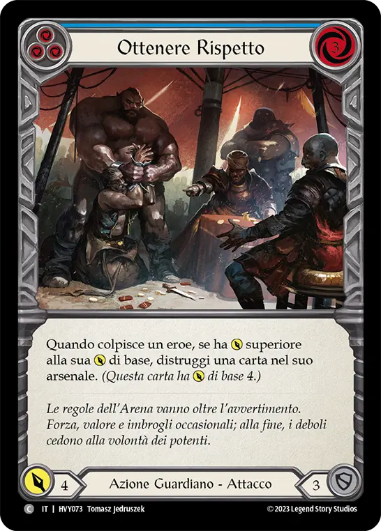 Card: Command Respect (blu)