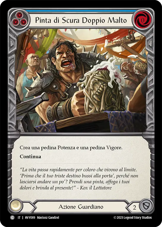 Card: Pint of Strong and Stout (blu)