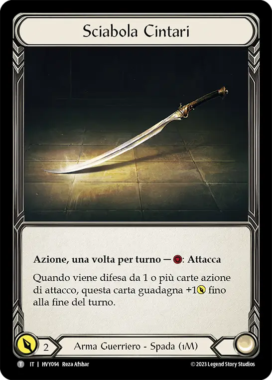 Card: Cintari Saber