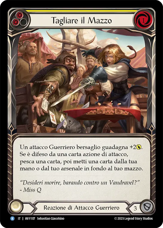 Card: Cut the Deck (yel)