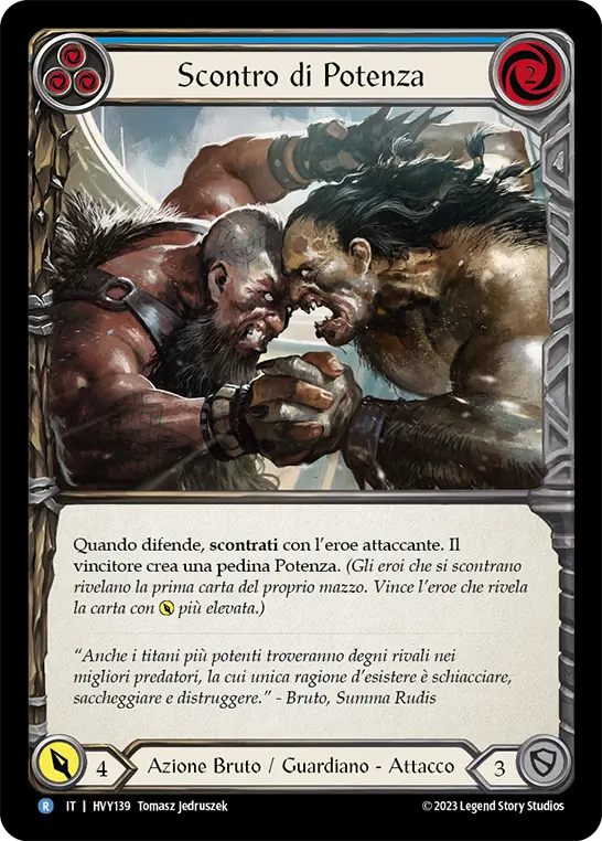 Card: Clash of Might (blu)