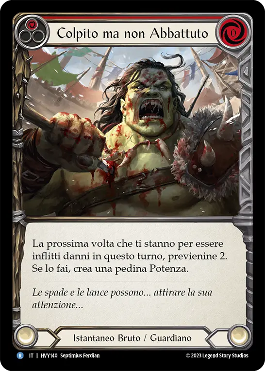 Card: Battered Not Broken (red)