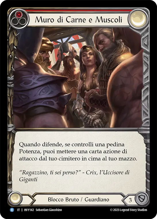 Card: Wall of Meat and Muscle (red)