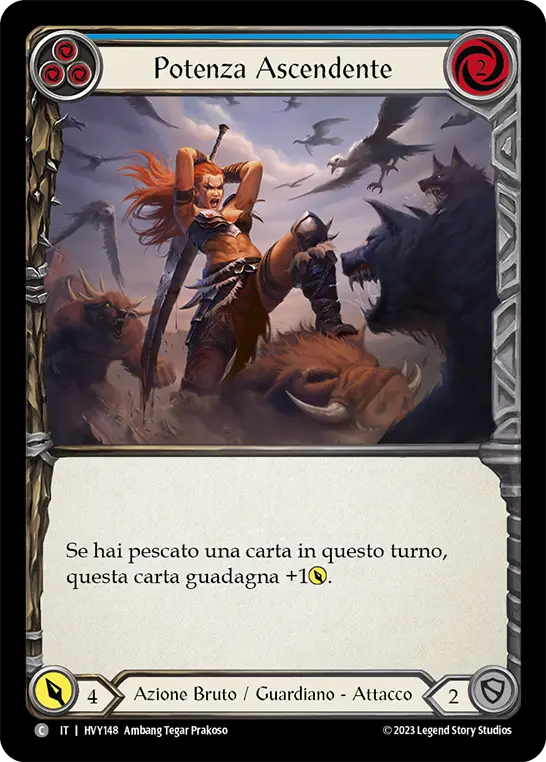 Card: Rising Power (blu)