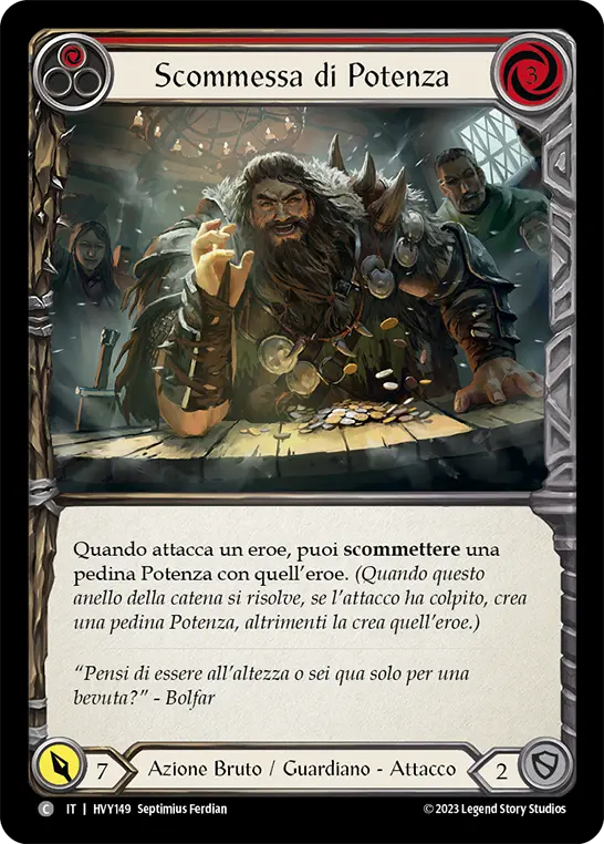 Card: Wage Might (red)