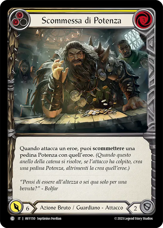 Card: Wage Might (yel)