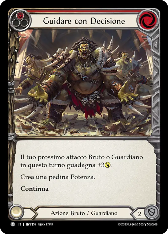 Card: Lead with Power (red)