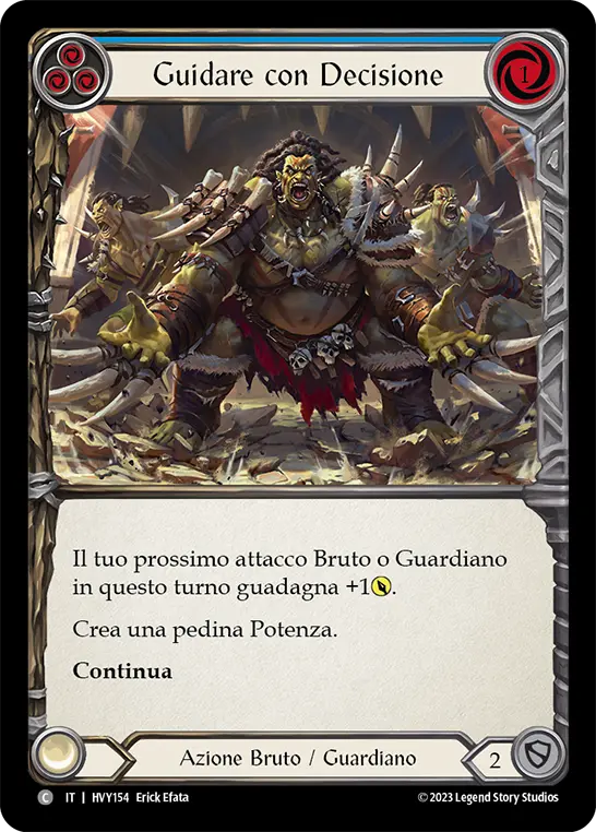 Card: Lead with Power (blu)