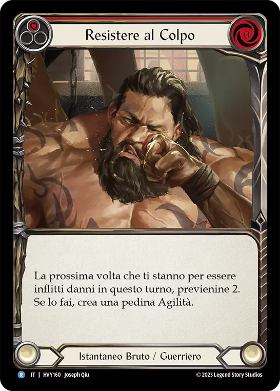 Card: Take it on the Chin (red)