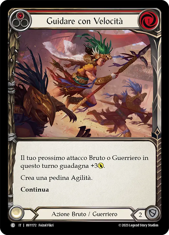 Card: Lead with Speed (red)