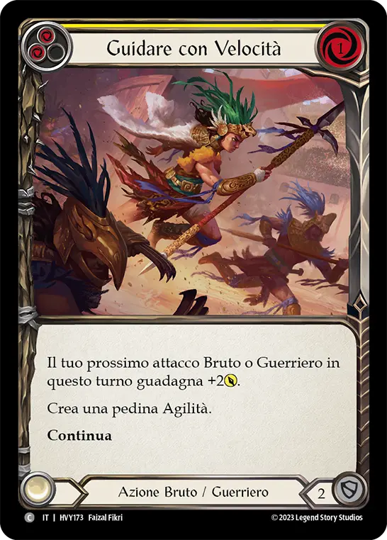 Card: Lead with Speed (yel)