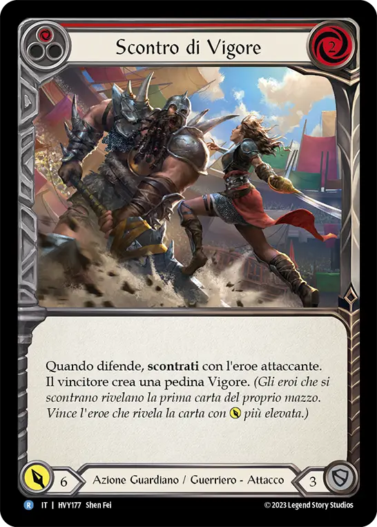 Card: Clash of Vigor (red)