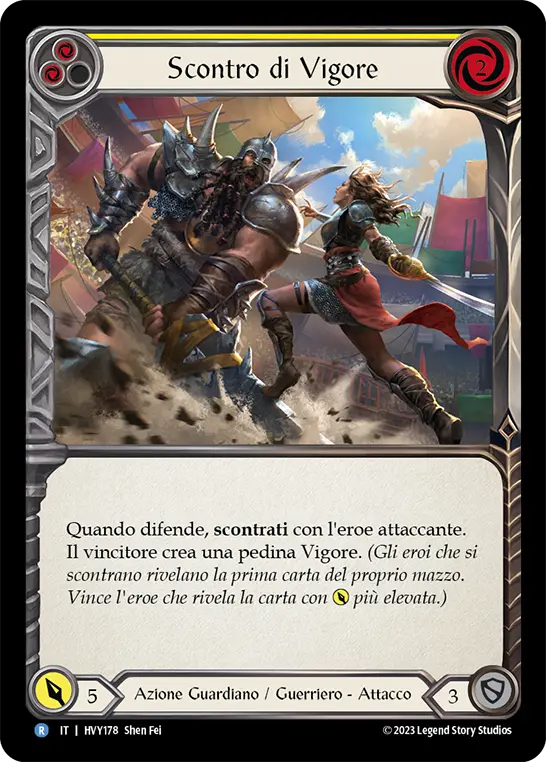 Card: Clash of Vigor (yel)
